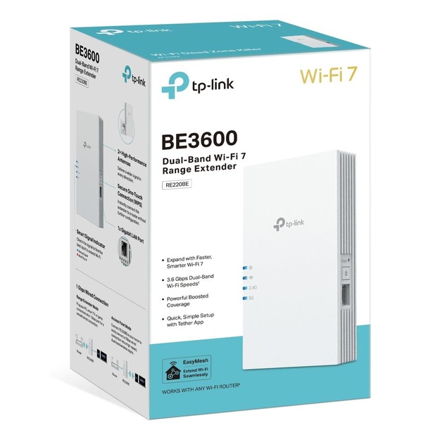 WRL RANGE EXTENDER 3600MBPS/DUAL BAND RE220BE TP-LINK