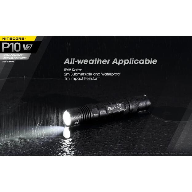 FLASHLIGHT PRECISE SERIES/1100 LUMENS P10 V2 NITECORE 6
