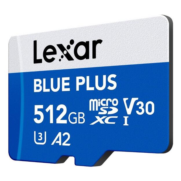 MEMORY MICRO SDXC 512GB UHS-I/W/A LMSBLPL512G-BNANG LEXAR 1