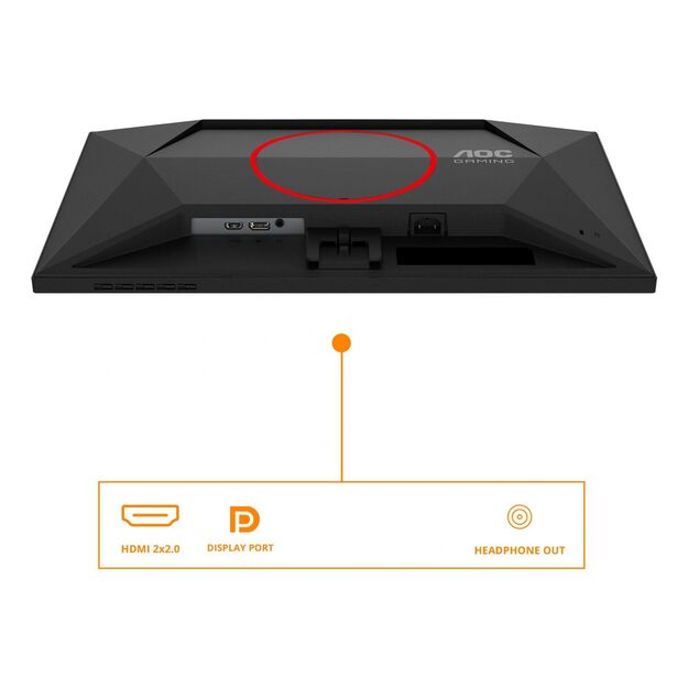 AOC 24G4HRE 23.8inch FHD IPS 200Hz 0.5ms 300cd/m2 HDMI Speakers 2