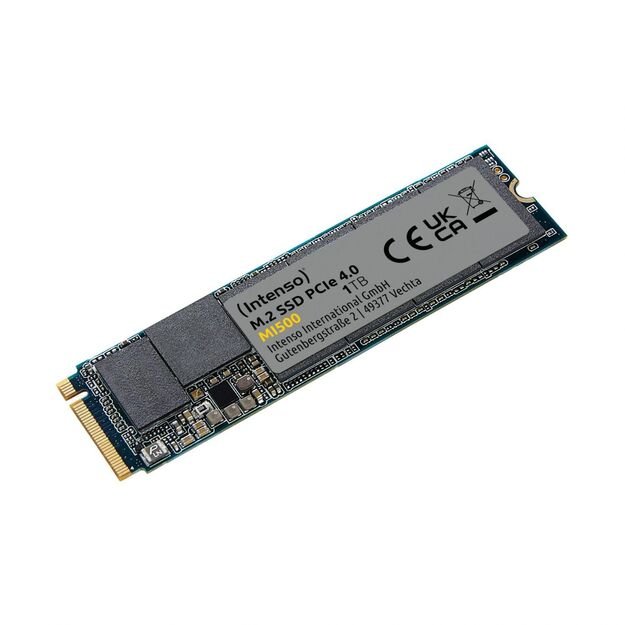 SSD|INTENSO|MI500|1TB|M.2|NVMe|3D NAND|Write speed 4500 MBytes/sec|Read speed 5300 MBytes/sec|4mm|TBW 600 TB|MTBF 1500000 hours|3836460