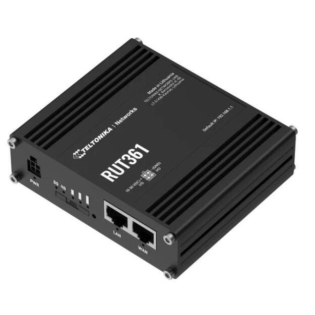 Wireless Router|TELTONIKA|Router|Mesh|IEEE 802.11 b/g|IEEE 802.11n|2x10/100M|LAN \ WAN ports 2|4G|RUT361 1