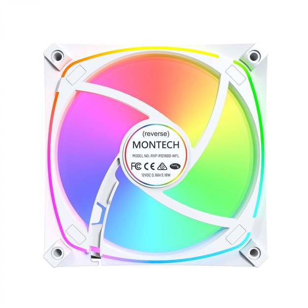 CASE FAN 120MM/RX120 PRO WHITE MONTECH