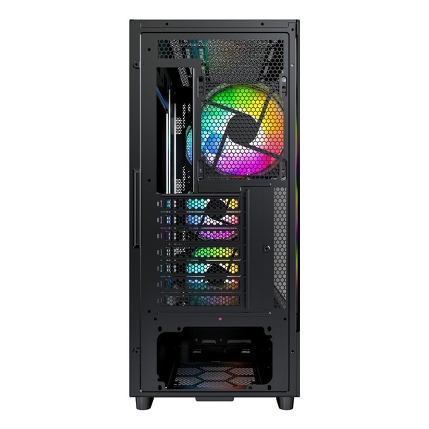 Case|MONTECH|X5|MidiTower|Case product features Transparent panel|Not included|Colour Black|X5(B)