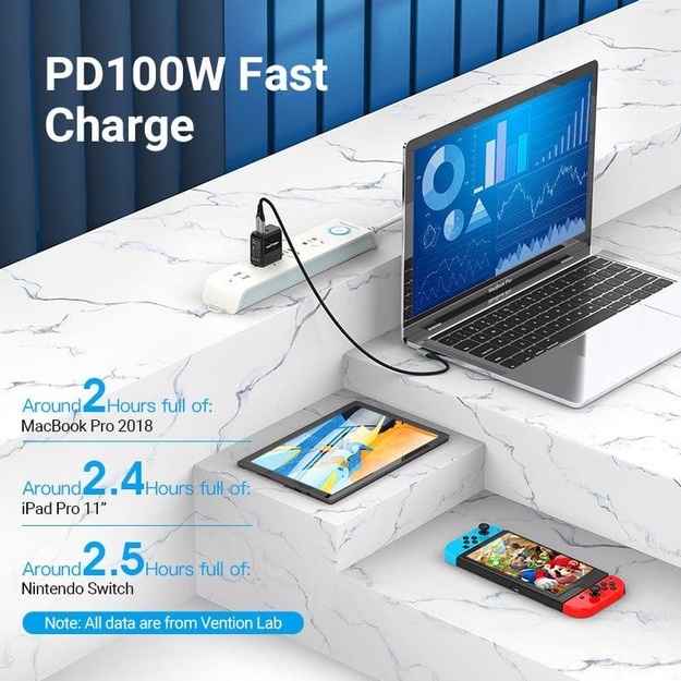 CABLE USB-C TO USB-C R.ANGLE/1M GRAY TAKHF VENTION