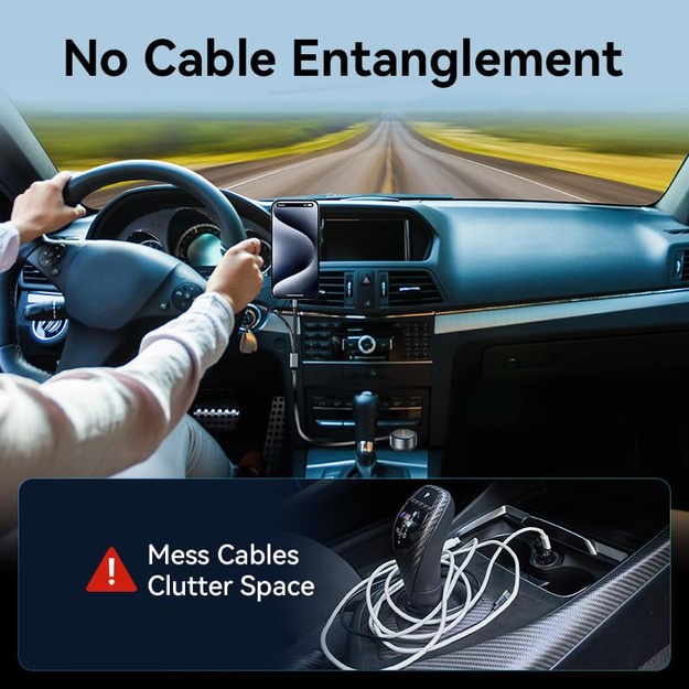 MOBILE CHARGER CAR USB/3P BLACK FFOB0 VENTION