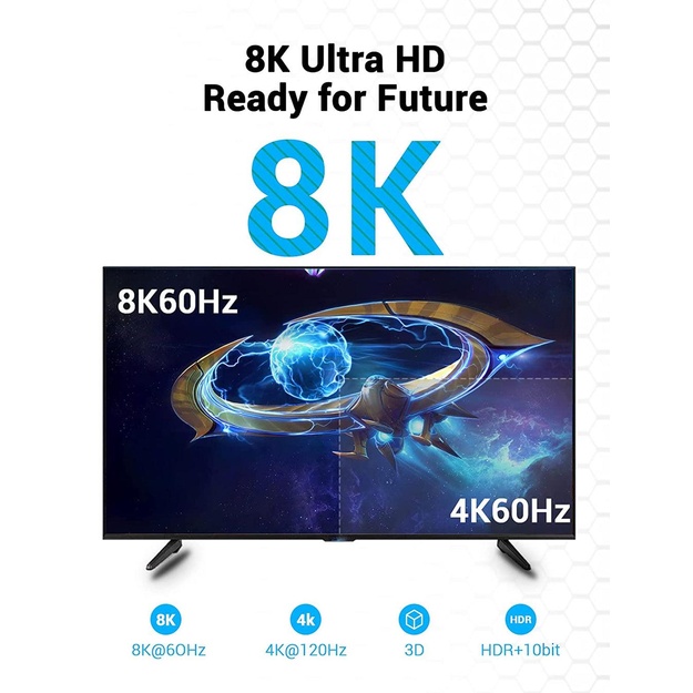 CABLE HDMI 8K/10M BLACK AANBL VENTION