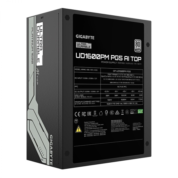 GIGABYTE GP-UD1600PM PG5 1600W AI TOP 80+ Gold PSU