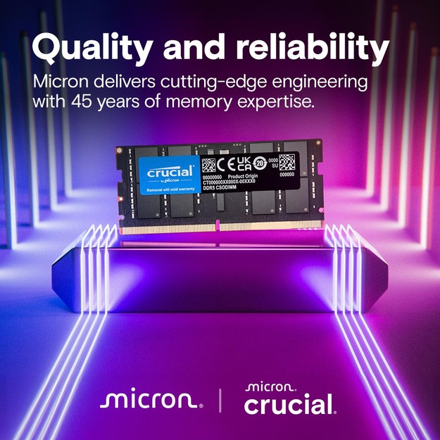 MEMORY DIMM PRO 32GB DDR5-6400/CT32G64C52CS5 CRUCIAL