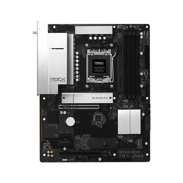 Mainboard|ASROCK|AMD B850|Socket AM5|ATX|RAM DDR5-SDRAM|4xSlots|Wi-Fi Yes|Bluetooth Yes|B850ROCKWIFI7