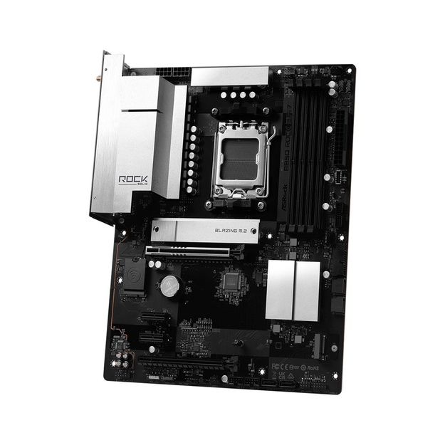 Mainboard|ASROCK|AMD B850|Socket AM5|ATX|RAM DDR5-SDRAM|4xSlots|Wi-Fi Yes|Bluetooth Yes|B850ROCKWIFI7