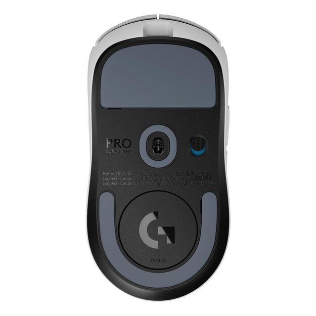 MOUSE USB WRL PRO X SUPERLIGHT/WHITE 910-006639 LOGITECH