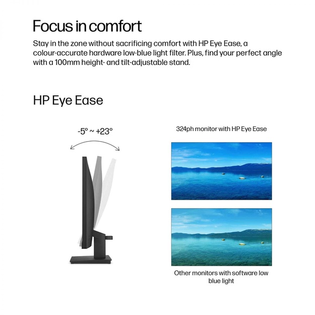 LCD Monitor|HP|23.8  |1920 x 1080 pixels|Full HD|Native aspect ratio 16:9|LCD|Flat|B0BU9UT