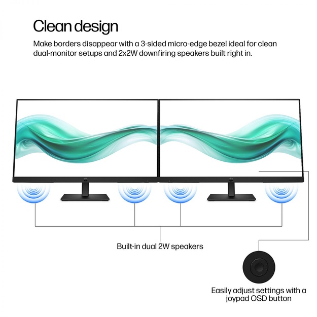 LCD Monitor|HP|23.8  |1920 x 1080 pixels|Full HD|Native aspect ratio 16:9|LCD|Flat|B0BU9UT