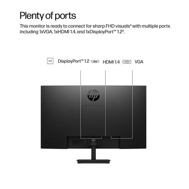 LCD Monitor|HP|23.8  |1920 x 1080 pixels|Full HD|Native aspect ratio 16:9|LCD|Flat|B0BU9UT