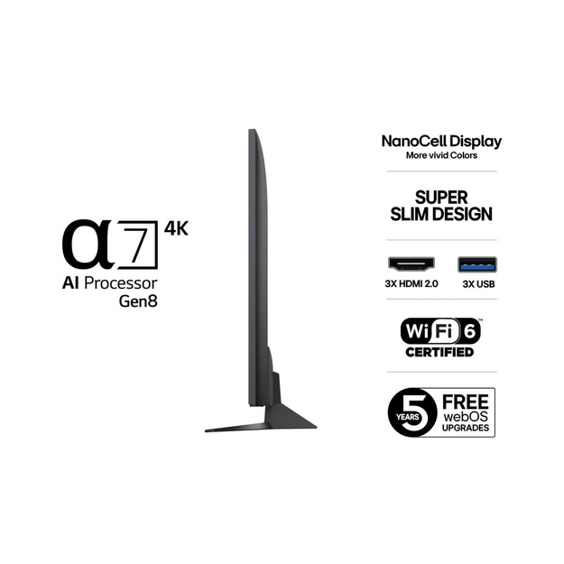 TV Set|LG|65  |4K Ultra HD|3840 x 2160 pixels|Flat|16:9|LED|65NANO82A6B