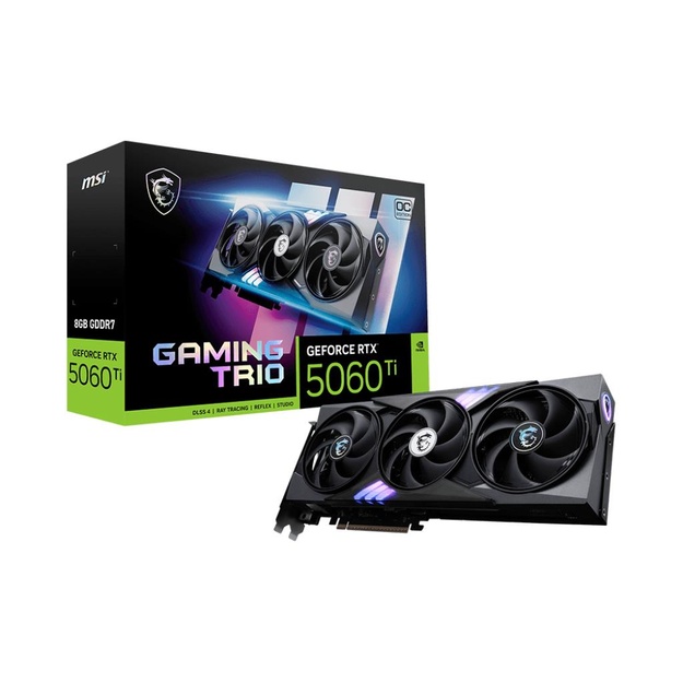 Graphics Card|MSI|NVIDIA|GeForce RTX 5060 Ti|8 GB|GDDR7|128 bit|PCI Express x16 5.0|Active|RTX5060TI8GGAMTRIOOC