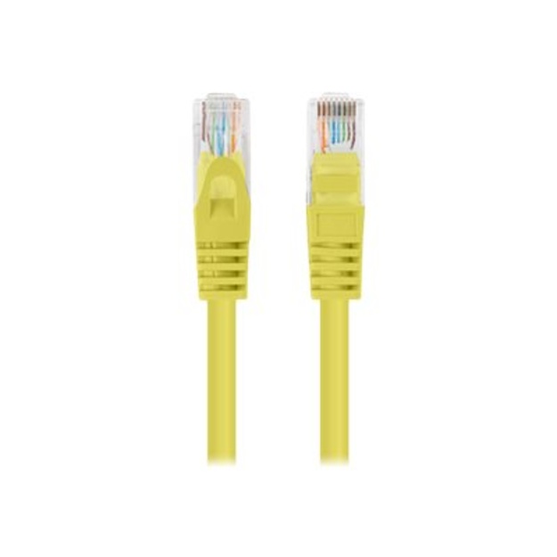 LANBERG Patchcord Cat.5e UTP 1m yellow 10-pack