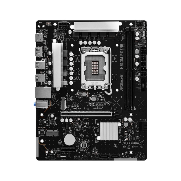 Mainboard|ASROCK|Intel H810|LGA 1851 (Socket V1)|micro ATX|RAM DDR5-SDRAM|2xSlots|1xNumber of M.2 (M) slots|H810M-PGEN5
