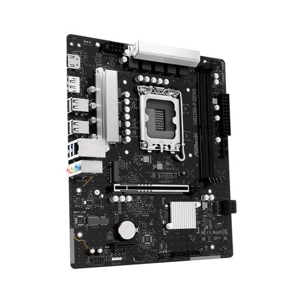 Mainboard|ASROCK|Intel H810|LGA 1851 (Socket V1)|micro ATX|RAM DDR5-SDRAM|2xSlots|1xNumber of M.2 (M) slots|H810M-PGEN5