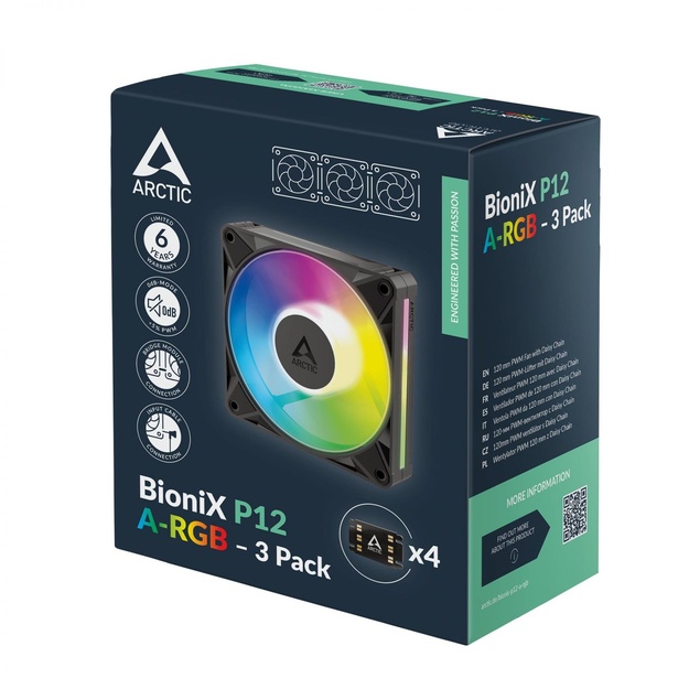 CASE FAN 140MM BIONIX P14 ARGB/3-PACK ACFAN00341A ARCTIC