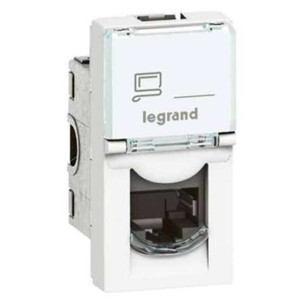 Lizdas komp. UTP 6 Legrand Mosaic 076561 22,5x45, Baltas