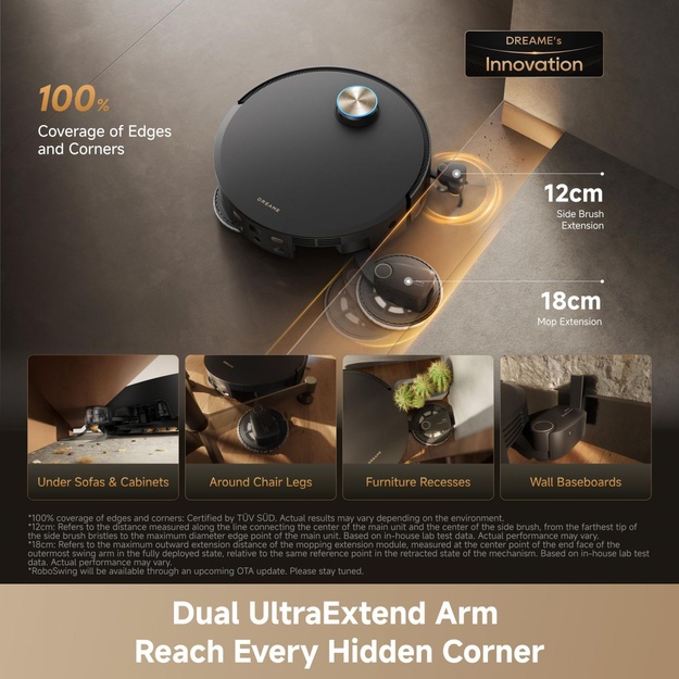 VACUUM CLEANER ROBOT/X60 PRO ULT RLX96DE-BK DREAME