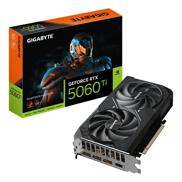 Graphics Card|GIGABYTE|NVIDIA|GeForce RTX 5060 Ti|2587 MHz|8 GB|GDDR7|128 bit|PCI Express 5.0|Active|GV-N506TWF2MAXOC-8GD