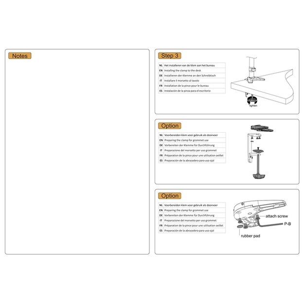 TV SET ACC DESK MOUNT 10-24 /FPMA-D1330DBLACK NEOMOUNTS