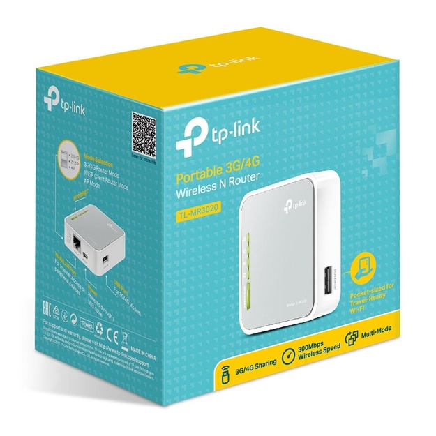 Maršrutizatorius 3G 4G 150MBPS PORTABLE TL-MR3020 TP-LINK
