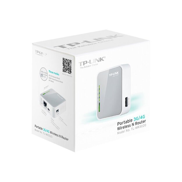 Maršrutizatorius 3G 4G 150MBPS PORTABLE TL-MR3020 TP-LINK