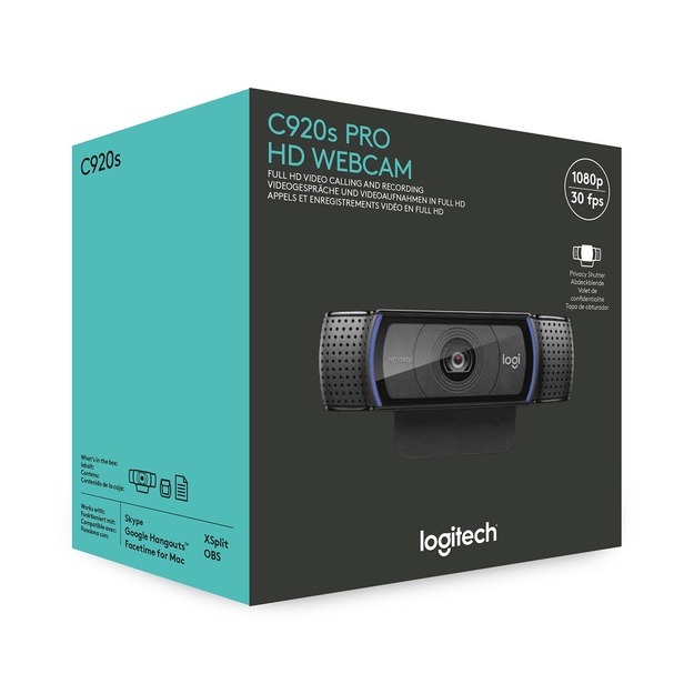 Internetinė kamera WEBCAM C920S/960-001252 LOGITECH