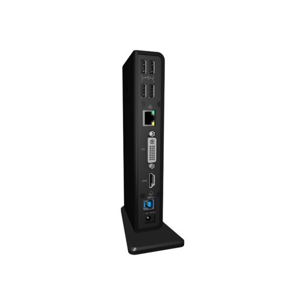 ICYBOX IB-DK2241AC IcyBox Multi Docking Station for Notebooks and PCs, 2x USB 3.0, HDMI, Black