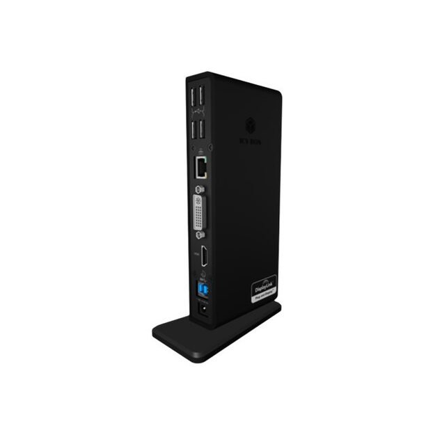 ICYBOX IB-DK2241AC IcyBox Multi Docking Station for Notebooks and PCs, 2x USB 3.0, HDMI, Black