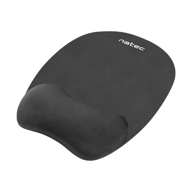 Pelės kilimėlis NATEC NPF-0784 Natec Mousepad Ergonomic CHIPMUNK memory foam filling, black