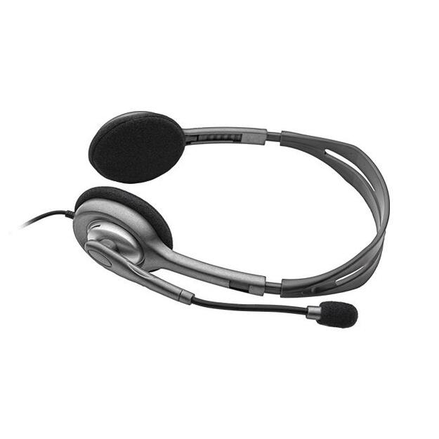 Ausinės HEADSET STEREO H111/GREY 981-000593 LOGITECH