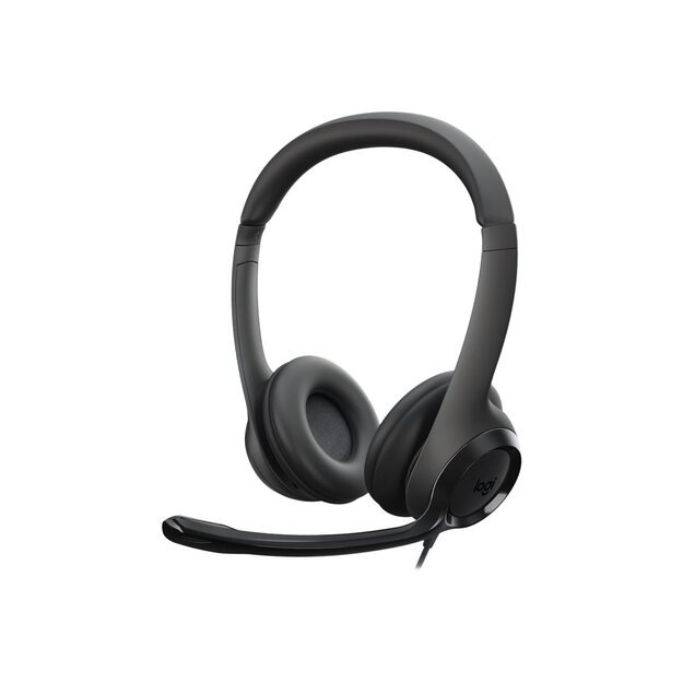 Ausinės LOGITECH H390 Headset USB black 48