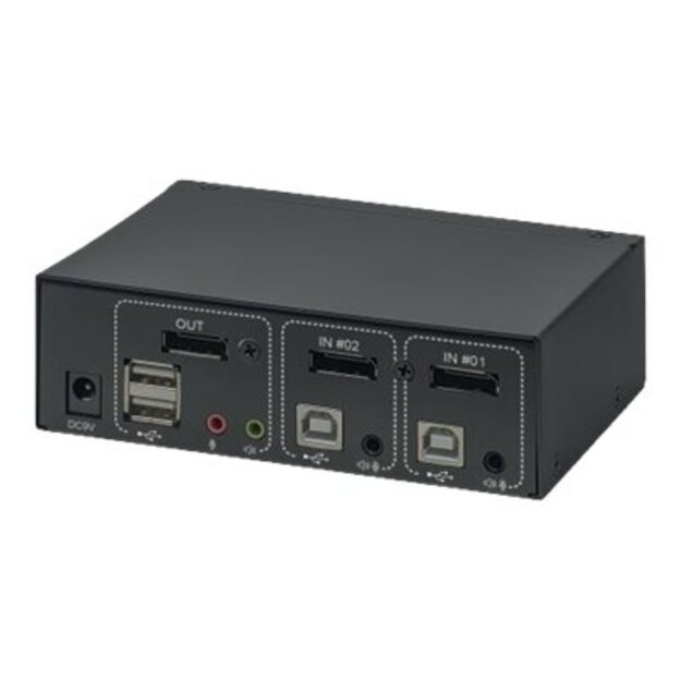 MANHATTAN KVM switch DisplayPort/USB 2x1 4K 60Hz