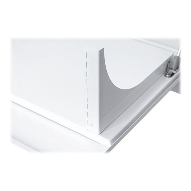 NETRACK Hanging cabinet V-Line Rack 19inch 3U / 180mm - white metal door