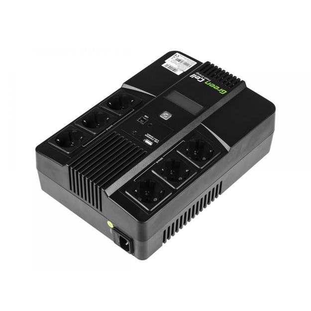Nepertraukiamo maitinimo šaltinis UPS GREENCELL UPS06 AiO z LCD 600VA