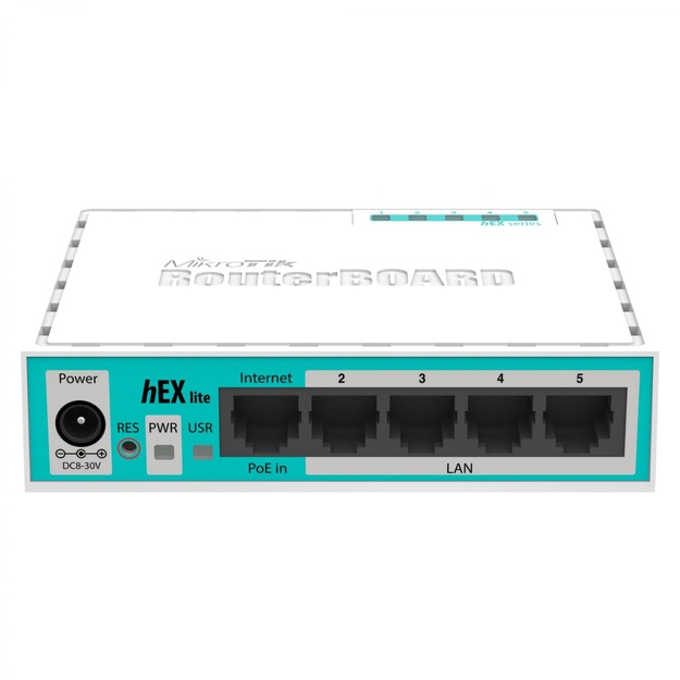 Maršrutizatorius NET ROUTER 10/100M 5PORT/HEX LITE RB750R2 MIKROTIK