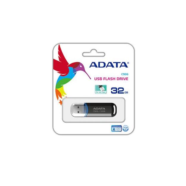 USB raktas ADATA 32GB USB Stick Classic C906 Black