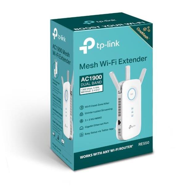 Belaidžio ryšio stiprintuvas 1900MBPS RE550 TP-LINK