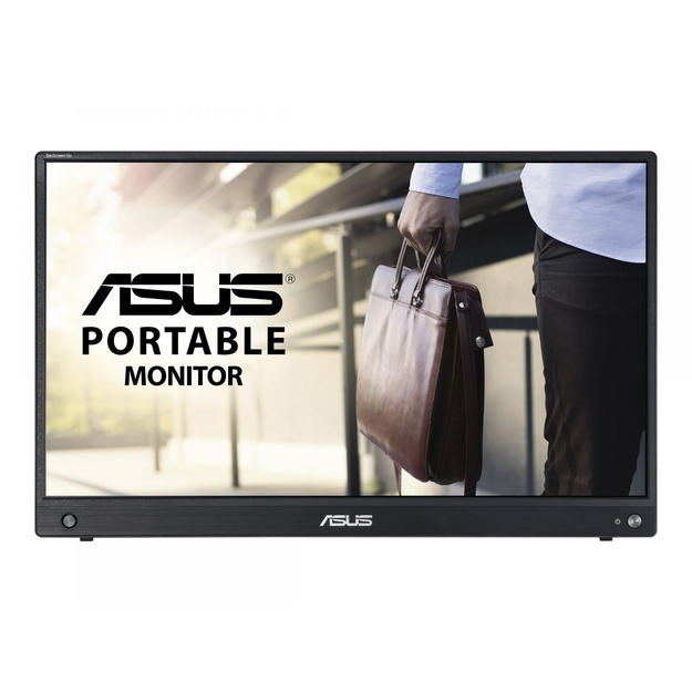 Monitorius ASUS MB16AWP 15.6inch WLED IPS FHD AG 16:9 60Hz 250cd/m2 5ms Mini HDMI USB Type-C 2x1.5W speaker Black+Gun Metal