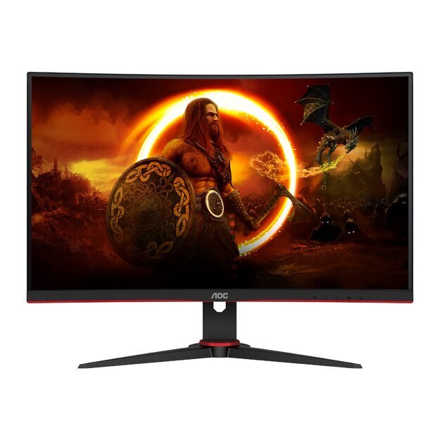 Monitorius AOC C24G2AE/BK 23.6inch VA FHD 165Hz 2xHDMI 2xDP VGA Speakers