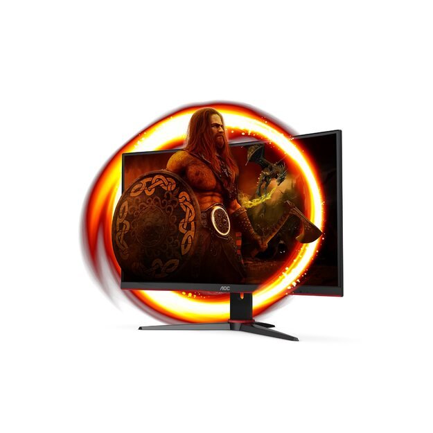 Monitorius AOC C24G2AE/BK 23.6inch VA FHD 165Hz 2xHDMI 2xDP VGA Speakers