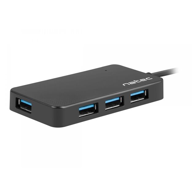 NATEC NHU-1342 Natec Hub USB 3.0 Moth 4-ports, Black