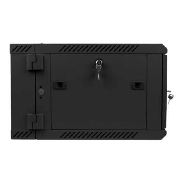 Komutacinė spinta pakabinama LANBERG WF02-6606-10B double section rack 19 flat pack 6U/600x600mm black