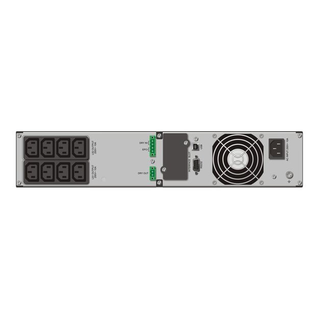 Nepertraukiamo maitinimo šaltinis UPS POWERWALK VFI 2000 RT HID On-Line 2000VA, 19 2U, 8x IEC, RJ11/RJ45, USB/RS-232, LCD