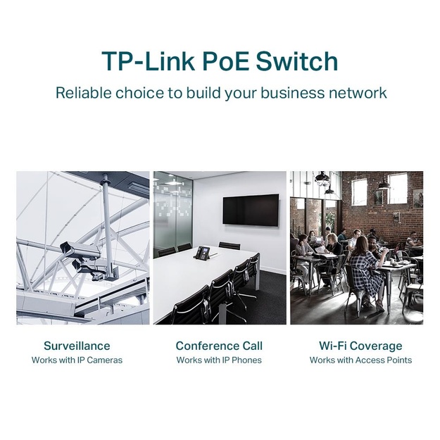 Komutatorius TP-LINK TL-SG1428PE Desktop 28x10Base-T 100Base-TX  1000Base-T PoE+ ports 24 250W